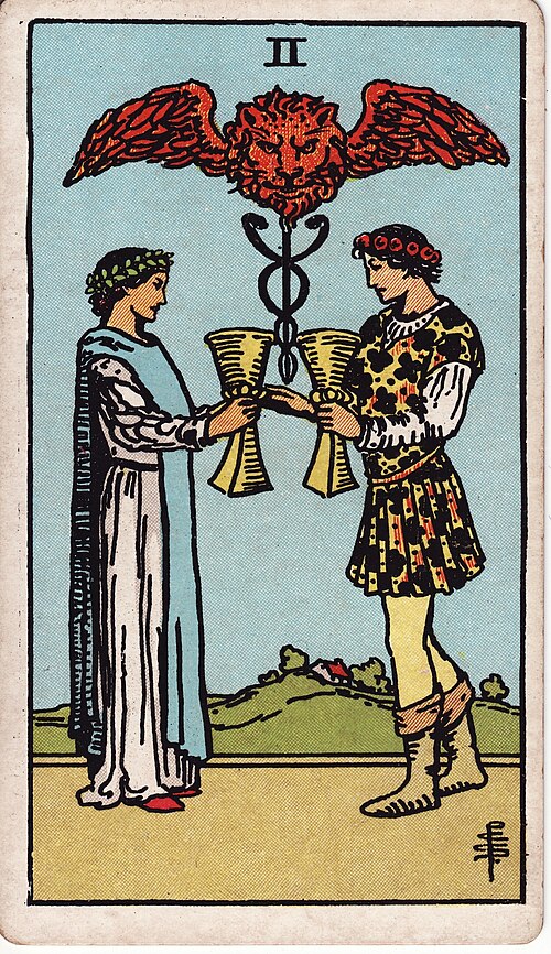 聖杯二(Two of Cups)塔羅牌