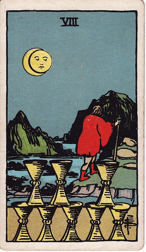 聖杯八(Eight of Cups)塔羅牌