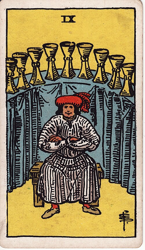 聖杯九(Nine of Cups)塔羅牌