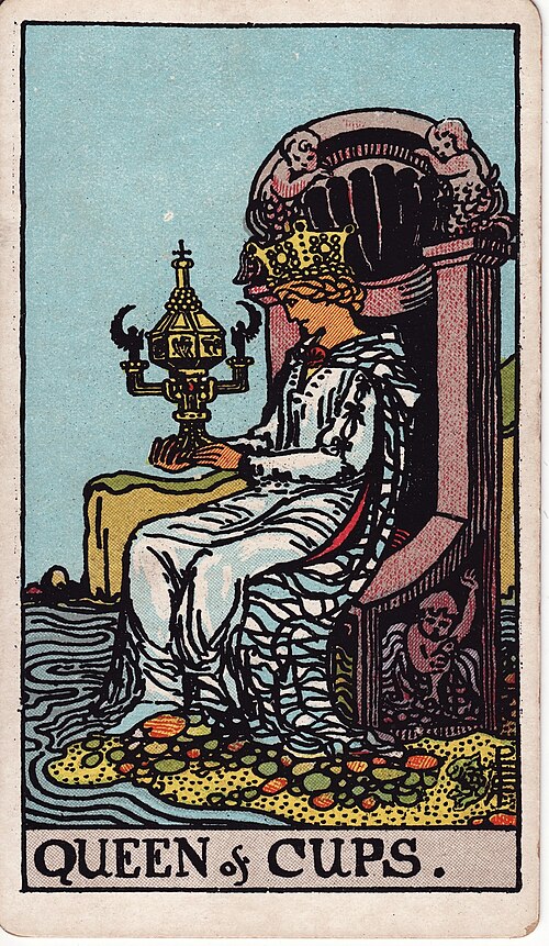聖杯王后(Queen of Cups)塔羅牌