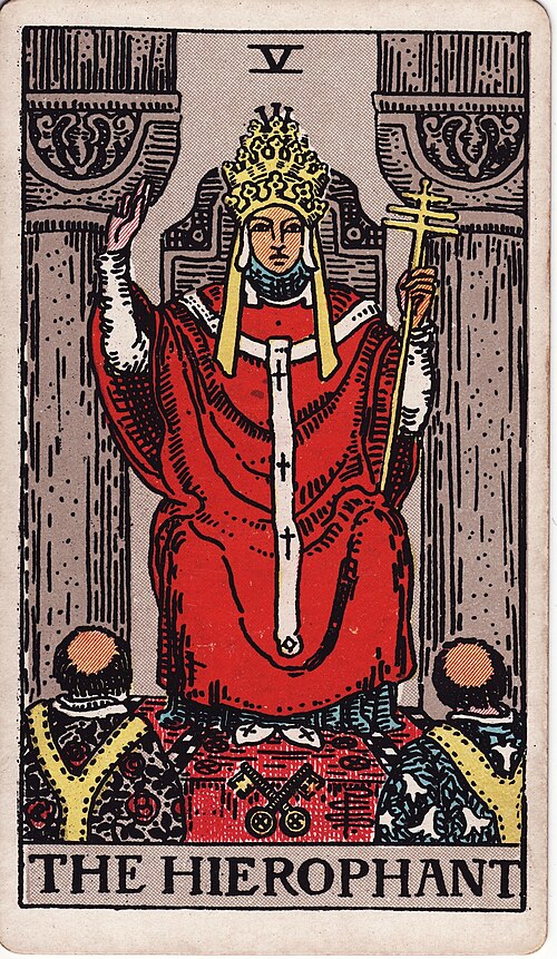 教皇(The Hierophant)塔羅牌
