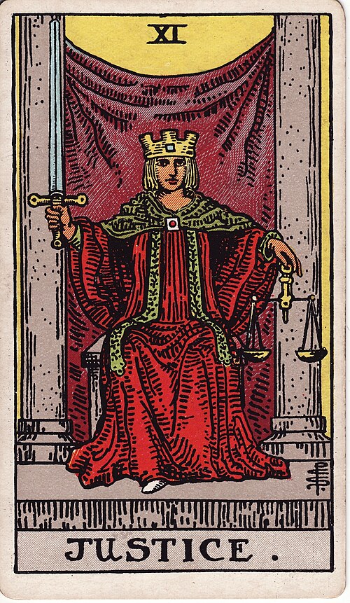 正義(Justice)塔羅牌