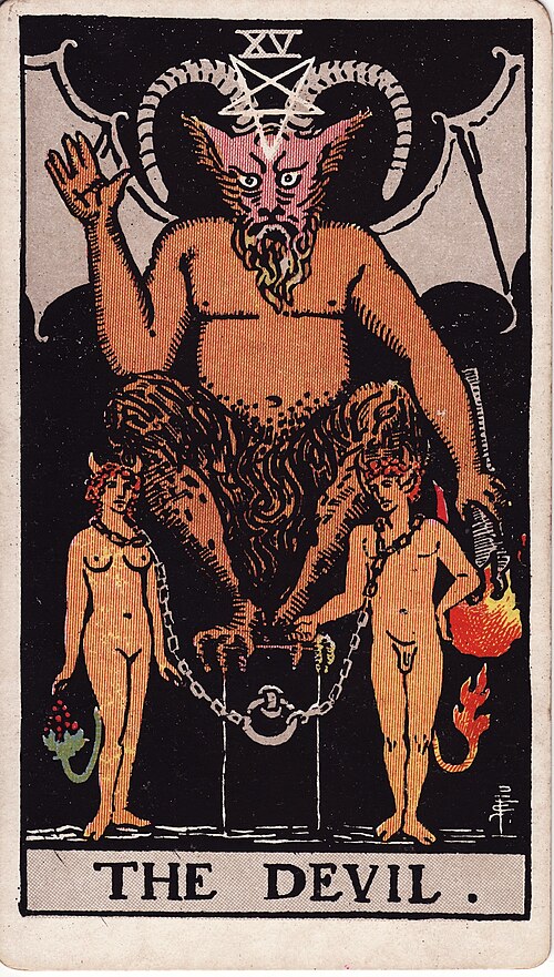 惡魔(The Devil)塔羅牌