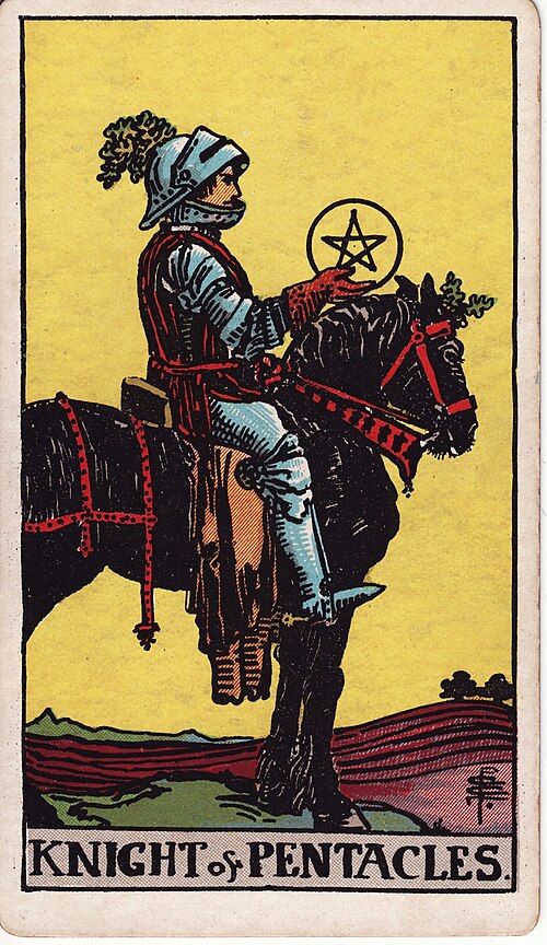 錢幣騎士(Knight of Pentacles)塔羅牌