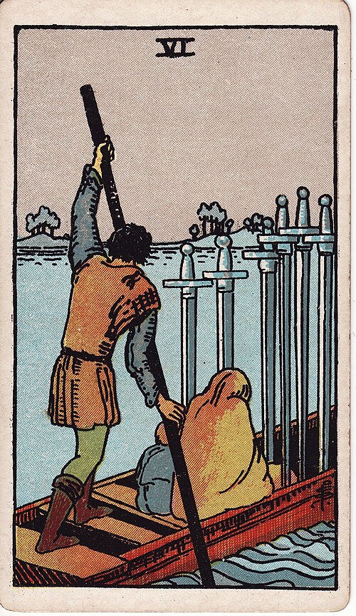 寶劍六(Six of Swords)塔羅牌
