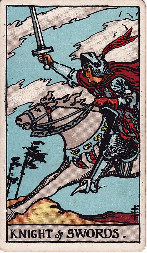 寶劍騎士(Knight of Swords)塔羅牌
