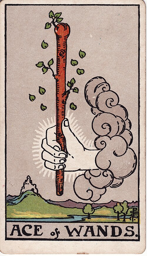 權杖一(Ace of Wands)塔羅牌