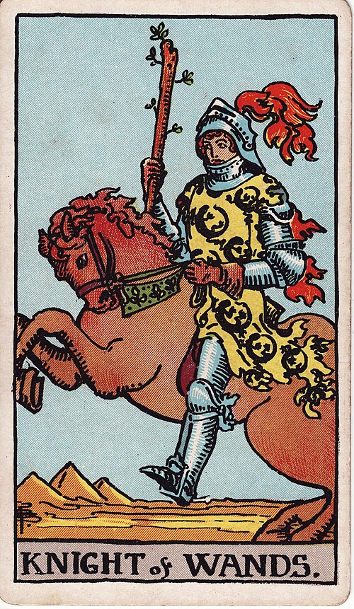 權杖騎士(Knight of Wands)塔羅牌