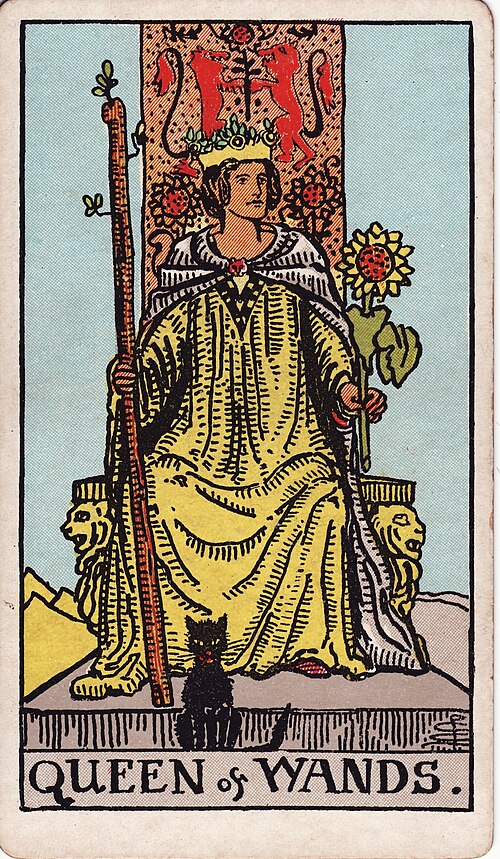 權杖王后(Queen of Wands)塔羅牌